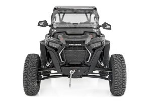 Polaris RZR Turbo S Velocity Winch Mount - Rough Country - RS4500S - Black - '21-'22